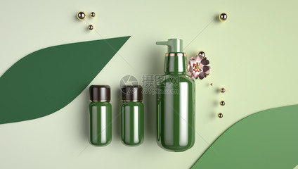 护肤品展示样机图片素材 C4D格式与VRF高清图片免费下载